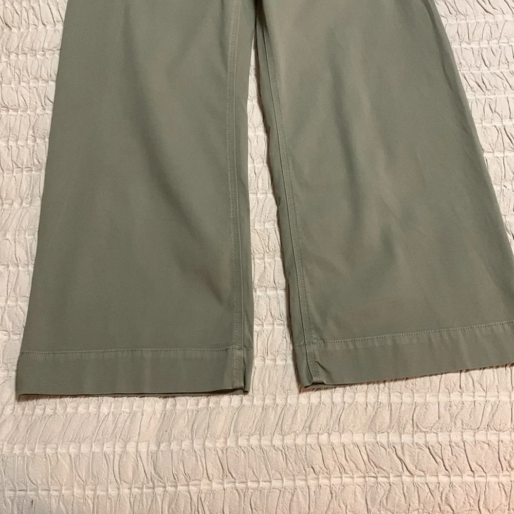 A.L.C. Women Sailor Pierce Green Wide Leg Cropped Pants Preppy Minimalist SZ6